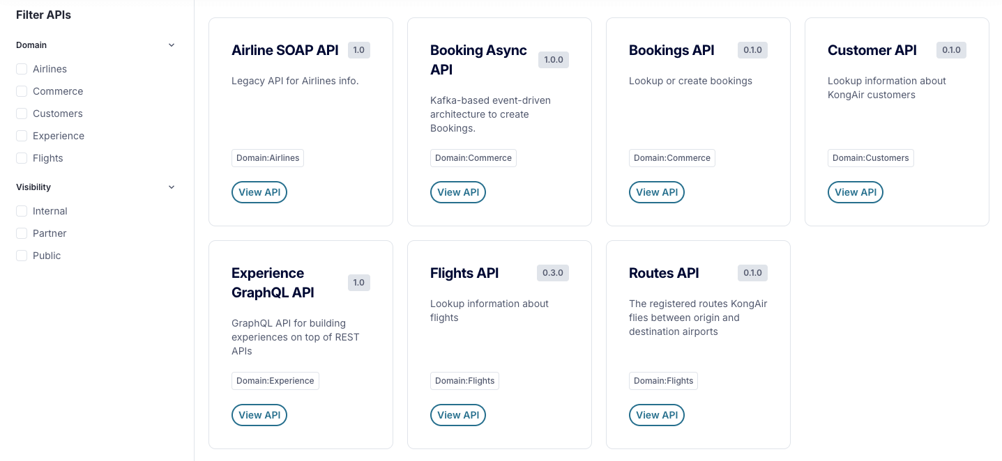 Apis list filter component