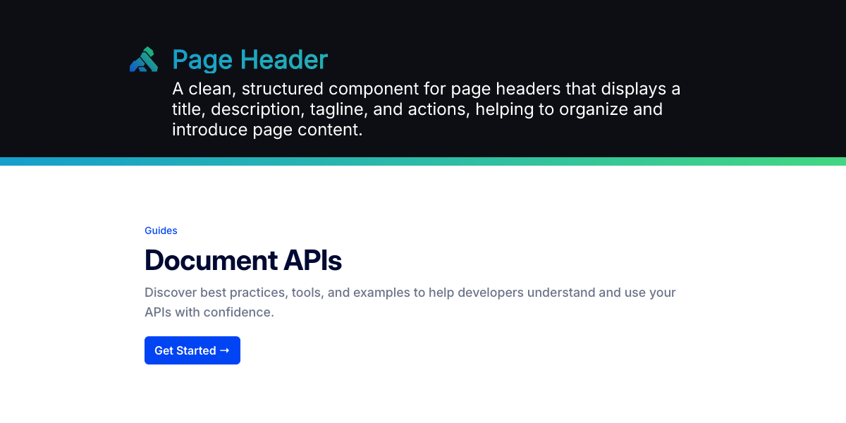 Page Header | Kong Konnect Developer Portal Docs